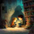 create hand drawn children book illustration
