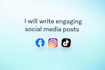 write simple and engaging social media posts