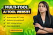 create an advanced multi tool website, ai tool website
