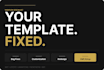 customize, fix, and redesign your webflow template