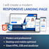 create a modern responsive landing page
