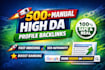 build build 500 manual high authority profile backlink