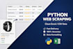 do web scraping and data extraction to excel using python