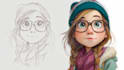 draw cute cartoon portrait