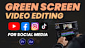 remove video background bluescreen and chroma key