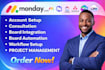 setup monday com, notion, clickup, asana crm automation and integrations