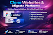 clone webflow website figma to webflow webflow to wordpress wix to wordpress