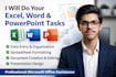 do professional work in ms word excel and powerpoint