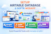 setup airtable database softr webapp airtable interface airtable automation crm