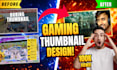 design CTR boosting youtube thumbnail