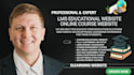build lms educational website online course website education, elearning website