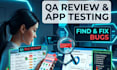 qa review and test ios app, website review, and android app user experience