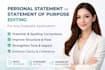 edit personal statement or statement of purpose for any graduate application
