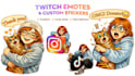 create cute twitch emotes and custom stickers