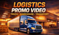 create truck logistics and warehouse promotional video