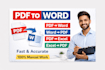 pdf to word excel conversion fast and accurate manual work