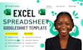 build a custom excel spreadsheet template and an automated dashboard