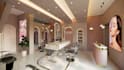design modern  3d interior for beauty salon, barber shop, clinic, spa,nail salon