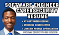 write software engineer resume software developer, tech, cybersecurity resume