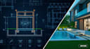 luxury pool design 3d rendering backyard pool patio landscape