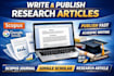 write and publish article in scopus journal and google scholar
