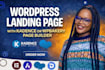 design a high converting wordpress landing page with kadence and wpbakery block