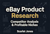 ebay product research competitor analysis and niche research