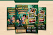 create awesome summer camp, winter camp,  school flyers
