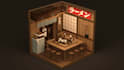 make a 3d room, scene, enviroment, in blender