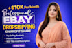 do expert ebay dropshipping on profit share