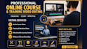 edit online course videos, training videos, educational content professionally