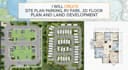create site plan for parking, rv park, 2d floor plan and land development