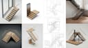 create detailed 2d and 3d staircase designs, 3d stair, 3d design