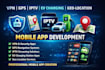 build VPN, gps navigation, iptv, ev charging and geo location mobile apps
