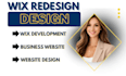 do wix website design wix development redesign