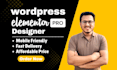 design or copy clone website using wordpress elementor pro