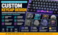 design mechanical keyboard keycap, artisan keycap, and 3d printable keycap model