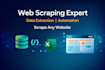 scrape and extract data from websites using python