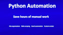 automate repetitive tasks with python