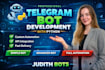 develop a custom telegram bot using python for your business