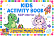 design kids activity book and colouring book interior for amazon KDP