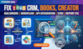 fix zoho CRM books creator bug errors workflow API  integration sync report fix