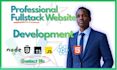 do full stack website development as your back end and front end developer
