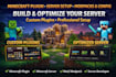 develop minecraft plugin, setup minecraft server, modpack and config