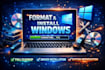 format your PC and install windows 10 or windows 11