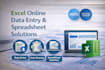 provide excel online data entry and spreadsheet solutions