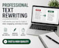 rewrite and improve your text professionally