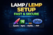 install a lamp or lemp stack web server