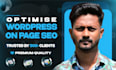optimise wordpress on page seo for blogs, product pages and landing pages