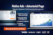 manage your taboola, outbrain native ads campaign with high converting advert